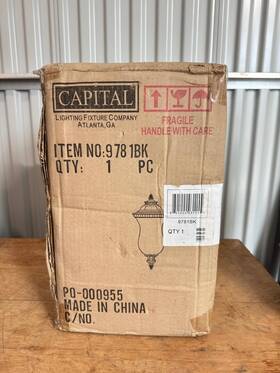 9781bk Capital Lighting Item No 2 Light Outdoor Wall Lantern