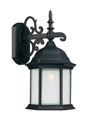 9833bk Capital Lighting 9833 Black Main Street 1-light Outdoor Wall Sconce
