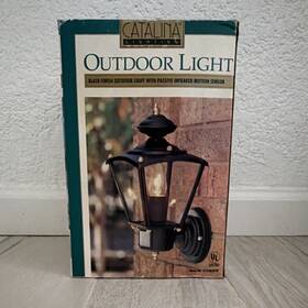 4175blkpir Catalina Outdoor Wall Lantern Black Steel Motion Sensor Ul Listed 4175blkpir Catalina Outdoor Wall Lantern Black Steel Motion Sensor Ul Listed