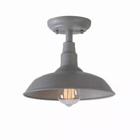 Hdp99195grn Ceybo 10ftft Grey Semi-flush Mount Ceiling Light 1-light Indoor/outdoor Farmhouse Barn