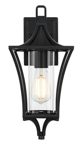 Chandeliers4less 196683028704 Wall Sconce Light Fixture Outdoor Clear Glass Porch Walkway Patio Lantern 16 Inch Chandeliers4less 196683028704 Wall Sconce Light Fixture Outdoor Clear Glass Porch Walkway Patio Lantern 16 Inch