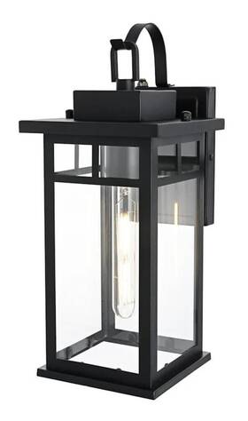 Chandeliers4less 196683028759 Light Fixture Wall Sconce Outdoor Clear Glass Porch Walkway Lantern Lamp 15.5 Inch Chandeliers4less 196683028759 Light Fixture Wall Sconce Outdoor Clear Glass Porch Walkway Lantern Lamp 15.5 Inch