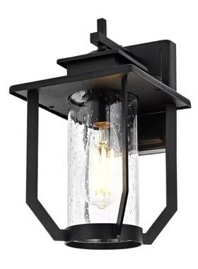 Chandeliers4less 196683028933 Outdoor Wall Sconce Light Fixture Seedy Glass Exterior Porch Patio Walkway 12.5 Inch