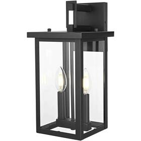 Chandeliers4less 196683029015 Outdoor Wall Sconce 2 Light Fixture Exterior Walkway Porch Patio Lighting 15 Inch