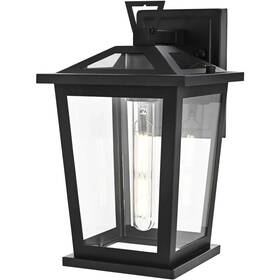 Chandeliers4less 196683029220 Outdoor Wall Sconce Light Fixture Clear Glass Exterior Walkway Porch Patio 12 Inch