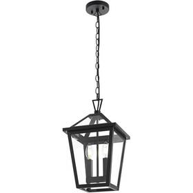 Chandeliers4less 196683029336 Outdoor Chandelier 2 Light Fixture Exterior Porch Walkway Hanging Lantern 17 Inch