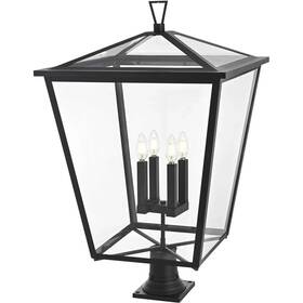 Chandeliers4less 196683029404 Outdoor Pole Light Fixture Ex Large Clear Glass Black Porch Walkway Lantern 32 Inch Chandeliers4less 196683029404 Outdoor Pole Light Fixture Ex Large Clear Glass Black Porch Walkway Lantern 32 Inch