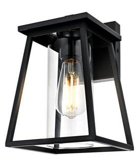 Chandeliers4less 196683029572 Outdoor Wall Sconce Light Fixture Clear Glass Exterior Porch Patio Walkway 10.5 Inch