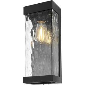 Chandeliers4less 196683029855 Outdoor Wall Sconce 1 Light Fixture Seedy Wavy Glass Exterior Porch Walkway 16 Inch Chandeliers4less 196683029855 Outdoor Wall Sconce 1 Light Fixture Seedy Wavy Glass Exterior Porch Walkway 16 Inch
