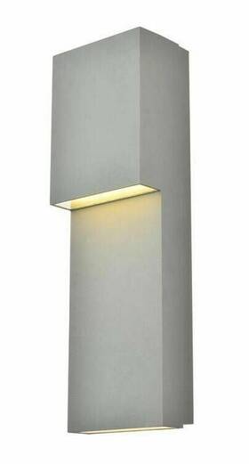 Chandeliers4less 842814173590 Outdoor Wall Sconce Silver Porch Patio Balcony Light Lighting Fixture 16 Inch Chandeliers4less 842814173590 Outdoor Wall Sconce Silver Porch Patio Balcony Light Lighting Fixture 16 Inch