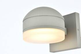 Chandeliers4less 842814173873 Outdoor Wall Sconce Silver Modern Led Porch Patio Walkway Balcony Light Fixture