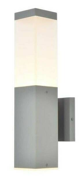 Chandeliers4less 842814174030 Silver Modern Outdoor Led Porch Patio Balcony Wall Sconce Light Fixtures 16 Inch