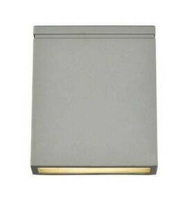 Chandeliers4less 842814174078 Outdoor Wall Sconce Silver Modern Led Porch Patio Pathway Exterior Light 7 Inch