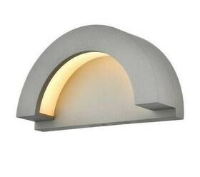Chandeliers4less 842814174177 Wall Sconce Silver Modern Outdoor Porch Patio Walkway Half-moon Light Lighting