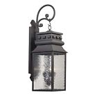47064 Charcoal Forged Wall Traditional Lighting Light Outdoor Elk Lancaster 3
