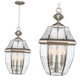 Wl045-abn China Large Outdoor Pendant Light Fixture 3-light 20in Modern Silver