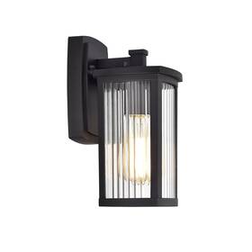 Chloe Lighting 840298501441 Evie Transitional 1 Light Textured Black Outdoor Wall Sconce 11 Inch Height