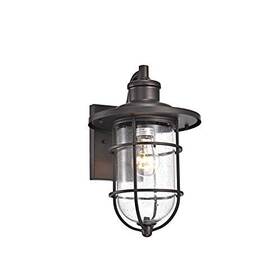 Chloe Lighting 840298508662 Markus Transitional 1 Light Rubbed Bronze Outdoor Wall Sconce 14 Inch Height