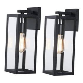 B04063p Chonor Lighting Modern Outdoor Wall Lantern Weatherproof Exterior Porch Light Matte Black 2