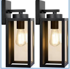 Ol004abus Claoner 2 Pack Outdoor Wall Light Fixtures Exterior Waterproof Lanterns Porch Sconces Us