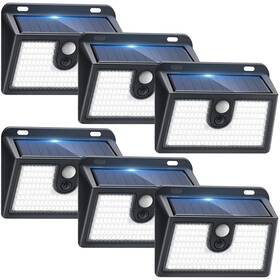 Sl356ab Claoner 6 Packs Solar Wall Light Motion Sensor Outdoor Lights Super Bright Waterproof