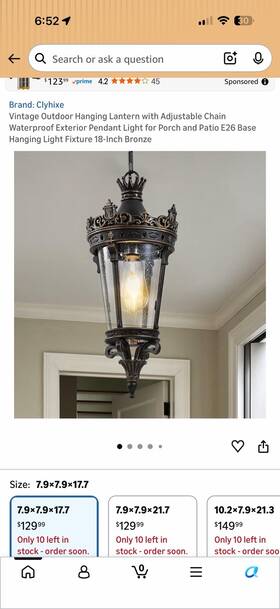 Hs-6007d005-hs60-p15 Clyhixe Vintage Outdoor Weatherproof Bronze Pendant Hanging Lantern E26 Hs-6007d005-hs60-p15 Clyhixe Vintage Outdoor Weatherproof Bronze Pendant Hanging Lantern E26