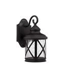 Cn-d5041s-9db-830-120-bk-b Arvi Led Porch Lantern Black Cast Aluminum Housing Bubble Glass