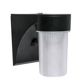 Commercial Electric 313033739756 17-watt Black Outdoor Integrated Led Jelly Jar Wall Pack Light With Dusk To Dawn