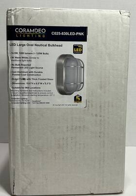 Coramdeo 850016800626 Outdoor Oval Nautical Bulkhead Flush Mount Light For On The Wall Sale