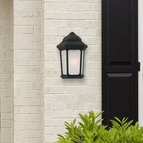 Cordelia Lighting 705354000415 Stafford 8.25 Inch Black Integrated Led Outdoor Line Voltage Wall Sconce