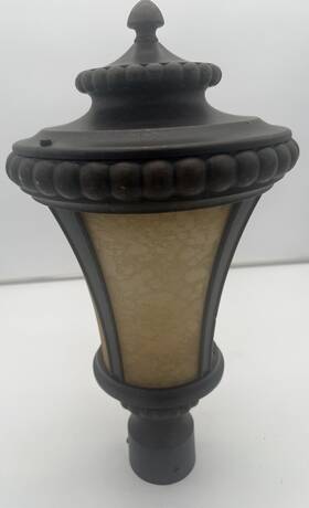 Z1215-112 Craftmade Prescott Post Light Scavo Glass Peruvian Bronze Finish