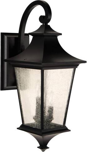 Z1374-mn Craftmade Argent Ii Large Wall 3-light 180 Watts 10 Inch W X 26 H Midnight