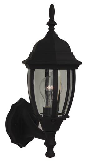 Z260-tb Craftmade Z260 Black Bent Glass 16 Inch Outdor Wall Sconce Z260-tb Craftmade Z260 Black Bent Glass 16 Inch Outdor Wall Sconce
