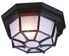 Z390-tb Craftmade Z390 Black Bulkheads 1-light Outdoor Ceiling Fixture