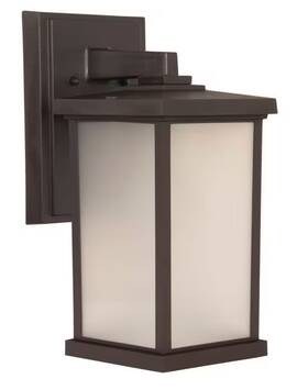 Za2414-bz Craftmade Bronze One Light Outdoor Wall Lantern From The Resilience Lanterns Collection