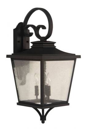 Za2924-tb Craftmade Textured Black Three Light Outdoor Wall Mount From The Tillman Collection