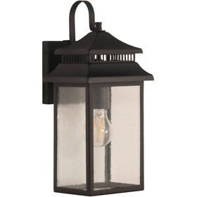 Za3104-tb Craftmade Crossbend Outdoor Wall Light Textured Black