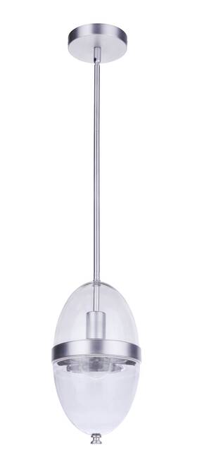 Za3511-sa Craftmade Satin Aluminum One Light Outdoor Pendant From The Sivo Collection
