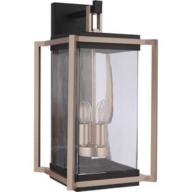 Za6524-mnsb Craftmade Metalwork Outdoor Wall Light Midnight/satin Brass