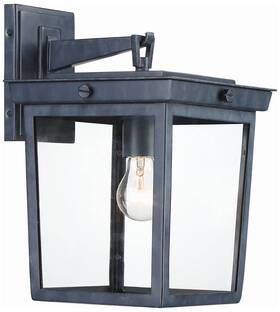 Bel-a8062-ge Crystorama Belmont 14 Inch High Graphite Outdoor Wall Light