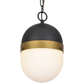 Cap-8507-mk-tg Crystorama Brian Patrick Flynn For Capsule 13 Inch Outdoor Ceiling Light In Black And Gold