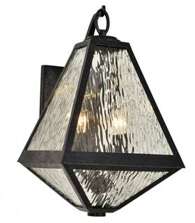 Gla-9722-wt-bc Crystorama Lighting - Two Light Outdoor Wall Mount