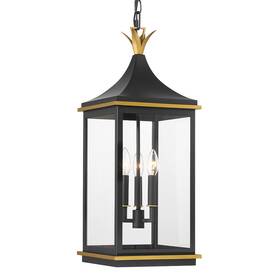 Sim-805-mk-tg Crystorama Lighting Group Sim-805 Simpson 3 Light 10 Inch W Outdoor - Gold