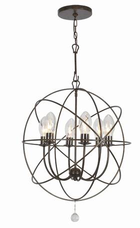 Sol-9326-eb Crystorama Lighting Group Sol-9326 Solaris 6 Light 23 Inch W Outdoor - Bronze