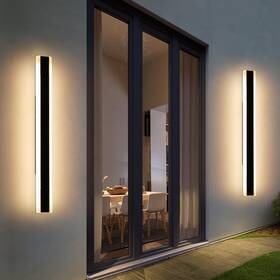 Tc-ftbd-ssg-120-2pc Daoseolo 2 Pack 47.2inch Modern Outdoor Wall Light Fixture Ip65 Waterproof Outside Le Tc-ftbd-ssg-120-2pc Daoseolo 2 Pack 47.2inch Modern Outdoor Wall Light Fixture Ip65 Waterproof Outside Le