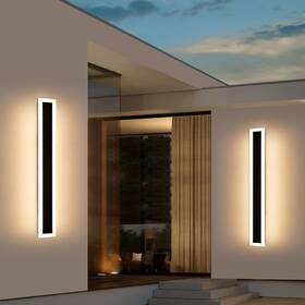Tc-kbftbd-nb-100-2pc Daoseolo Upgrade Widened 2 Pack Modern Outdoor Wall Lights 39.3inch Long Linear Led W