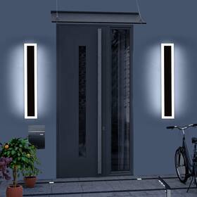Tc-kbftbd-ssg-60-2pc Daoseolo Upgrade Widened 2 Pack Modern Outdoor Wall Light Fixture 23.6inch Long Linea Tc-kbftbd-ssg-60-2pc Daoseolo Upgrade Widened 2 Pack Modern Outdoor Wall Light Fixture 23.6inch Long Linea