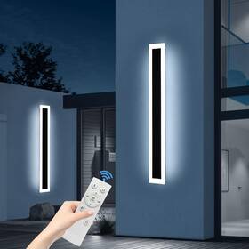 Tc-kbftbd-tg-120-2pc Daoseolo Upgrade Widened 2 Pack Wall Sconce 47.2 Inch Dimmable Exterior Led Light Black Tc-kbftbd-tg-120-2pc Daoseolo Upgrade Widened 2 Pack Wall Sconce 47.2 Inch Dimmable Exterior Led Light Black