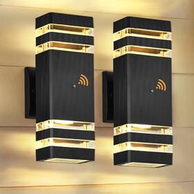Xsj-22204-25 Dariisi Dusk To Dawn Outdoor Wall Lights 2 Pack Up And Down For House