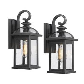 6d5b-bk Darkaway Outdoor Lights Fixtures Wall Mount Sconce With Seeded G